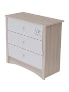 Todi Magic 70x140-es átalakítható babaágy + Magic 3 fiókos komód + pelenkázó toldalék
