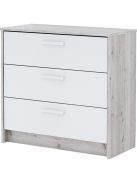 Todi Bee 70x140-es átalakítható babaágy + Bee 3 fiókos komód + pelenkázó toldalék