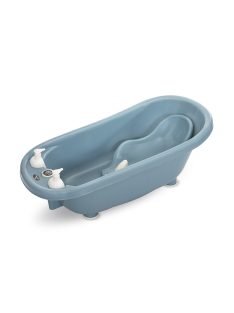   Lorelli kád leeresztő dugóval, babatartóval 88 cm + kádállvány - Nordic Blue