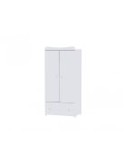 Lorelli Maxi Plus kombi ágy 70x160 + Exclusive szekrény - White