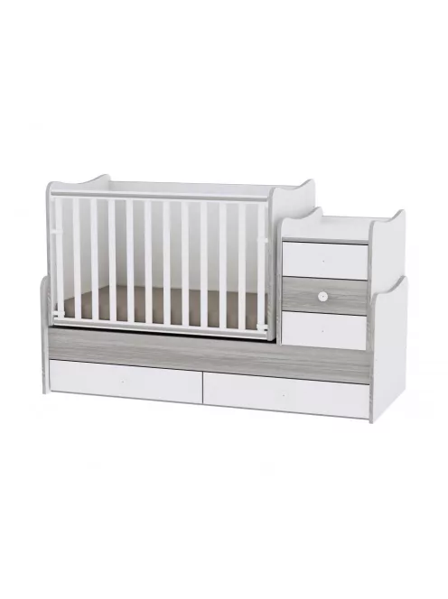 Lorelli Maxi Plus kombi ágy 70x160 + Exclusive szekrény - White & Artwood