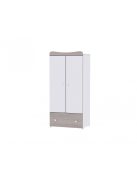 Lorelli Maxi Plus kombi ágy 70x160 + Exclusive szekrény - White & Amber