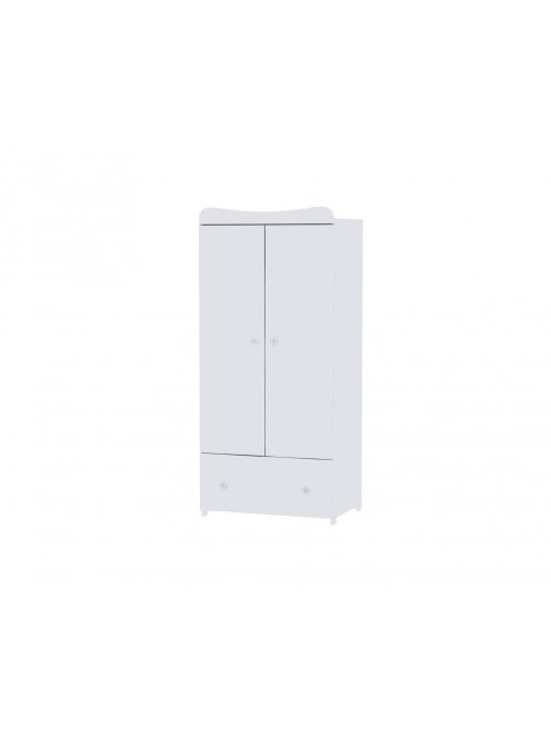 Lorelli Dream kiságy 60x120 + Cupboard pelenkázó komód + Exclusive szekrény - White