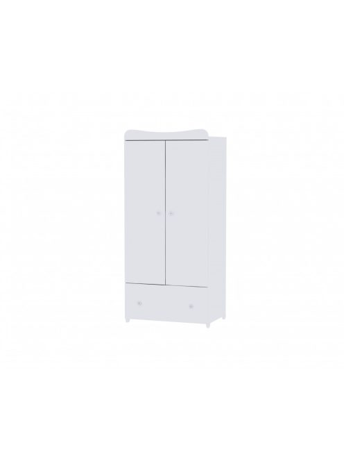 Lorelli Dream kiságy 70x140 + Cupboard pelenkázó komód + Exclusive szekrény - White