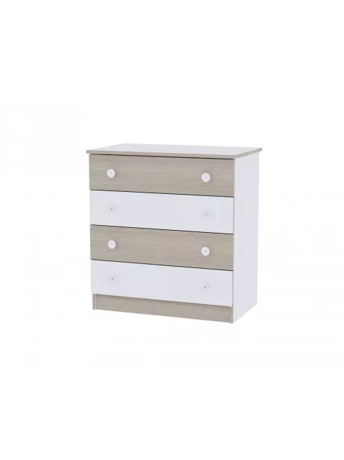 Lorelli MiniMax kombi ágy 72x190 + Komód - White & Amber