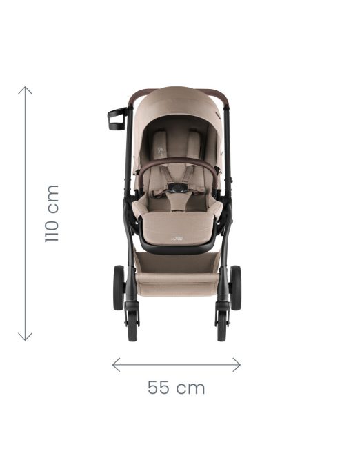 Britax Römer Rio Style 2az1-ben babakocsi +Baby Safe Core hordozó + bázistalp - Carbon Black