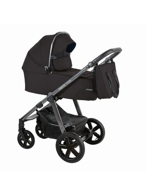 Espiro Husky XL 3az1ben multifunkciós babakocsi + Winter pack - 210 Black