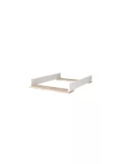 Faktum FLIP White  White & Oak átalakítható 140-es babaágy - fehér +komód+toldalék (5 doboz)