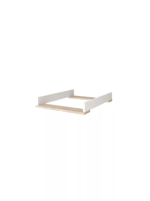 Faktum FLIP White  White & Oak átalakítható 140-es babaágy - fehér +komód+toldalék (5 doboz)