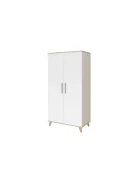 Faktum FLIP White & Oak 120-as babaágy +komód+2 osztású szekrény (6 doboz)