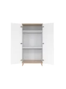 Faktum FLIP White & Oak 120-as babaágy +komód+2 osztású szekrény (6 doboz)