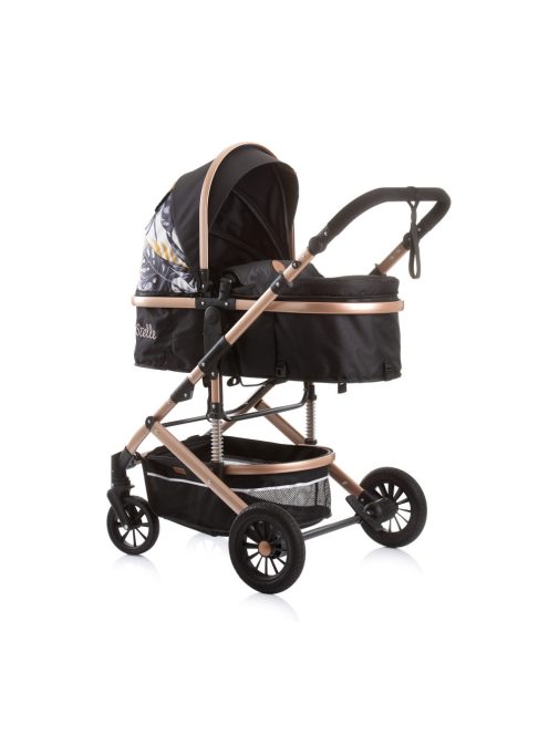 Chipolino Estelle babakocsi mózessé alakítható sport résszel + autóshordozó 0-13kg - Leaves