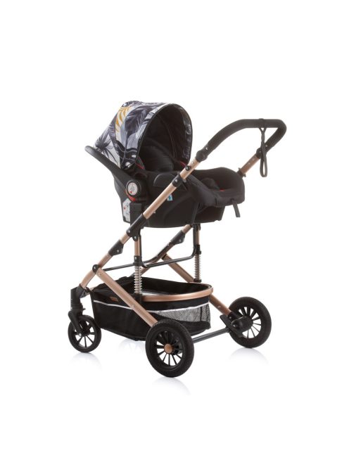 Chipolino Estelle babakocsi mózessé alakítható sport résszel + autóshordozó 0-13kg - Leaves