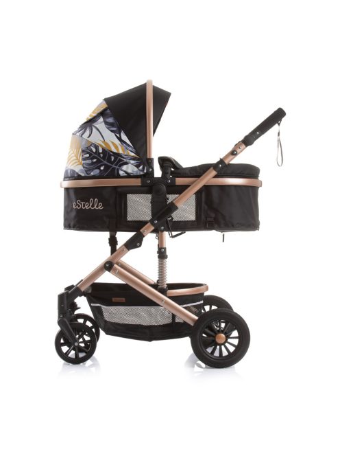 Chipolino Estelle babakocsi mózessé alakítható sport résszel + autóshordozó 0-13kg - Leaves