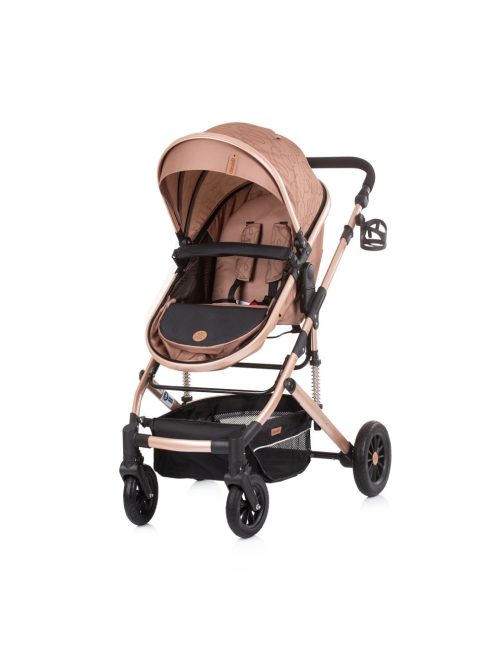 Chipolino Estelle babakocsi mózessé alakítható sport résszel + autóshordozó 0-13kg - Sand