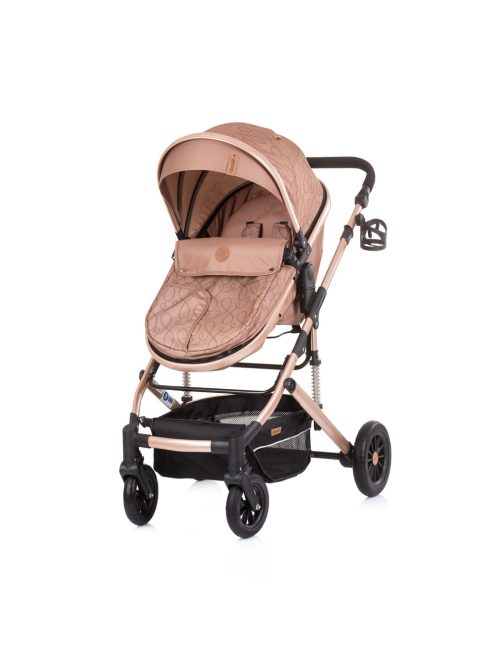 Chipolino Estelle babakocsi mózessé alakítható sport résszel + autóshordozó 0-13kg - Sand