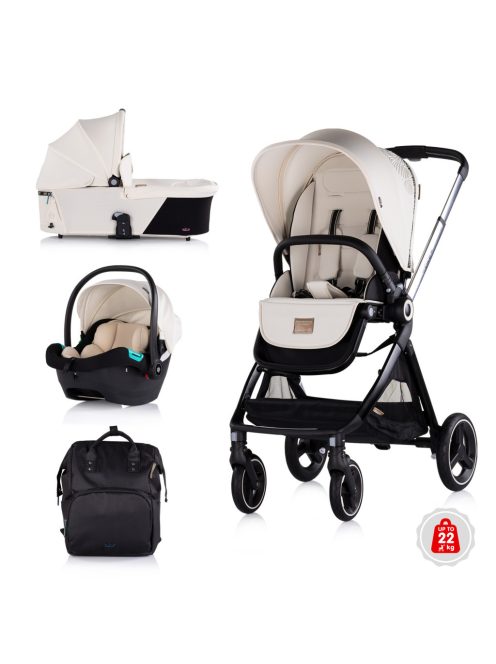 Chipolino Elite 3in1 multifunkciós babakocsi - Biscotta