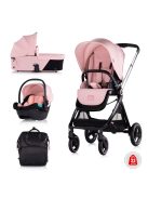 Chipolino Elite 3in1 multifunkciós babakocsi - Pink Marshmellow