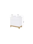 Faktum LUMINA White 120-as babaágy - fehér+komód+toldalék (4 doboz)