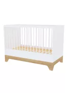 Faktum LUMINA White 120-as babaágy - fehér+komód+toldalék+2 osztású szekrény (7 doboz)
