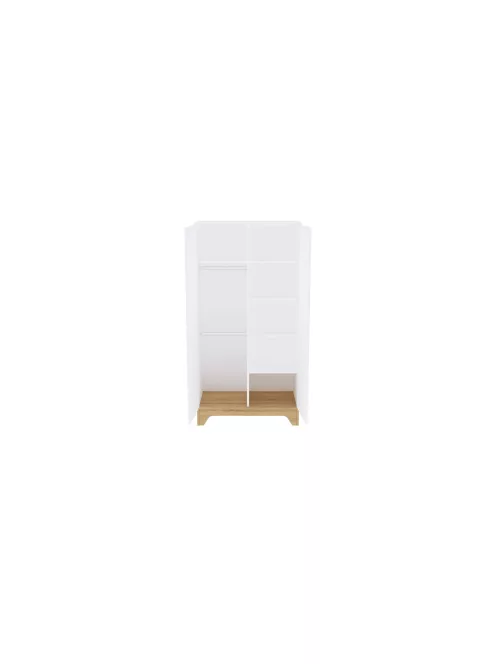 Faktum LUMINA White 120-as babaágy - fehér+komód+toldalék+2 osztású szekrény (7 doboz)