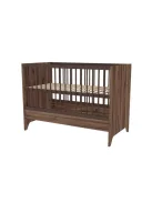 Faktum Nest Walnut 120-as babaágy - mogyoró+komód+toldalék+ 3 osztású szekrény (9 doboz)