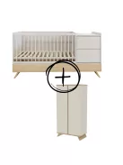 Faktum Sienna Cashmere kombi babaágy  - kasmír+2 osztású szekrény (6 doboz)