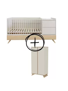   Faktum Sienna Cashmere kombi babaágy  - kasmír+2 osztású szekrény (6 doboz)