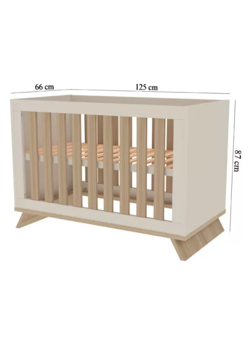 Faktum Sienna Cashmere átalakítható 120-as babaágy - kasmír+komód(toldalékkal) (4 doboz)