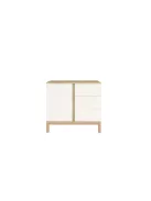Faktum Loop White&Oak Komód (2 doboz) - fehér