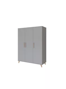 Faktum FLIP Grey 3 osztású szekrény (5 doboz) - Szürke