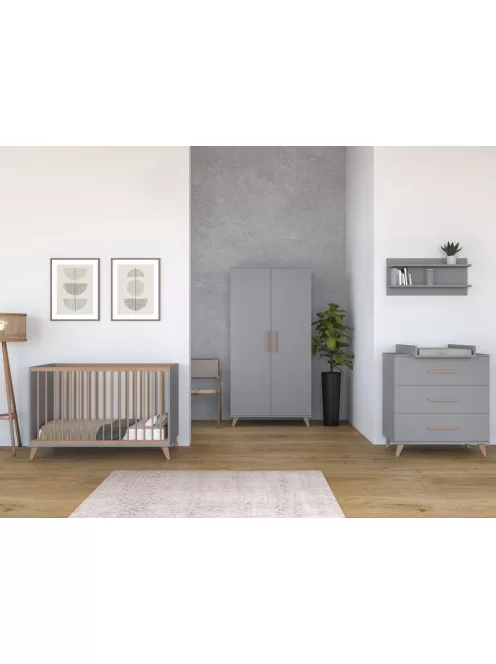 Faktum FLIP Grey komód (2 doboz) - szürke