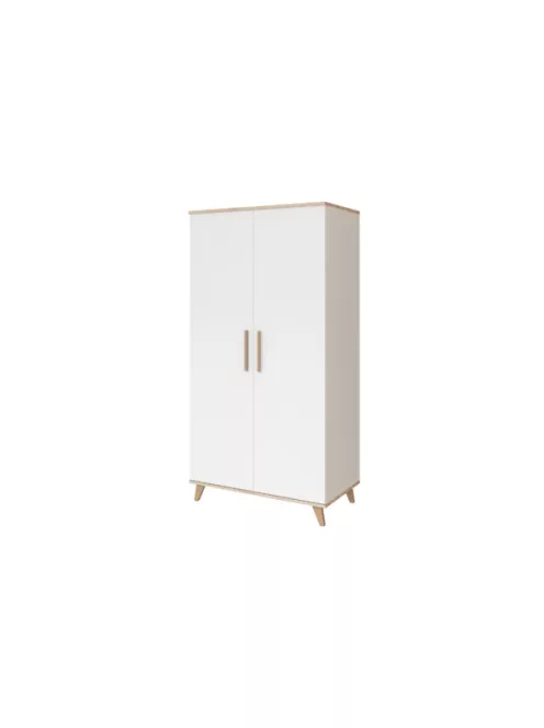 Faktum FLIP White & Oak 2 osztású szekrény (3 doboz) - fehér