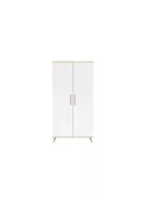 Faktum FLIP White & Oak 2 osztású szekrény (3 doboz) - fehér