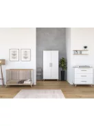 Faktum FLIP White & Oak 2 osztású szekrény (3 doboz) - fehér