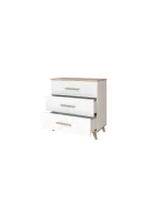 Faktum FLIP White & Oak komód (2 doboz) - fehér