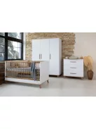 Faktum FLIP White & Oak komód (2 doboz) - fehér