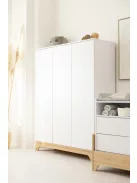Faktum LUMINA White 3 osztású szekrény (5 doboz) - fehér