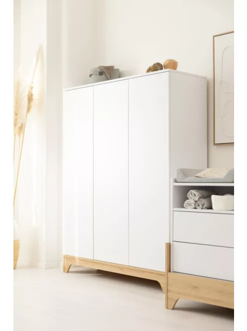 Faktum LUMINA White 3 osztású szekrény (5 doboz) - fehér