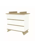 Faktum Sienna White Komód + toldalék (2 doboz) - fehér