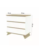 Faktum Sienna White Komód + toldalék (2 doboz) - fehér