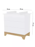 Faktum LUMINA White Komód (2 doboz) - fehér