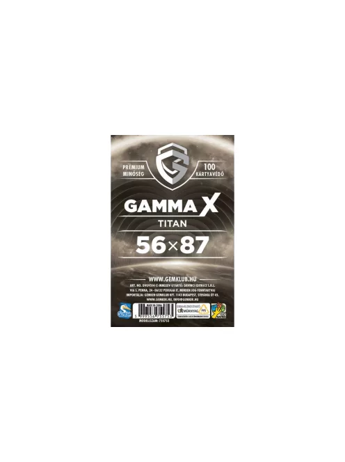 Gamma X - Titan kártyavédő (56x87 mm)