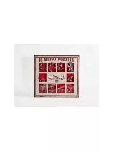Eureka  - 10 Metal Puzzle Set - piros *-***