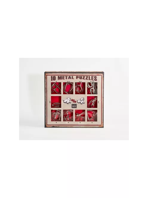 Eureka  - 10 Metal Puzzle Set - piros *-***