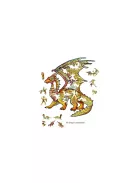 Eureka - Fa puzzle – Sárkány (FSC-wood)