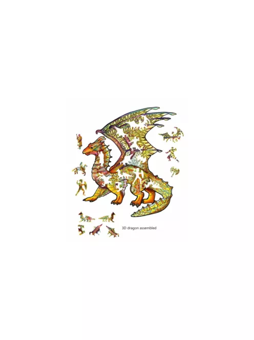 Eureka - Fa puzzle – Sárkány (FSC-wood)