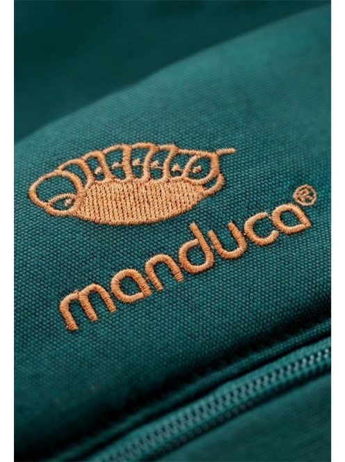 Manduca XT biopamut csatos babahordozó - Denimteal-Toffee