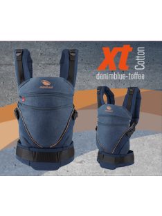 Manduca XT babahordozó biopamut Denimblue-Toffee