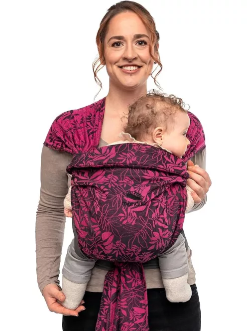 Manduca Twist babahordozó félcsatos - BotanicPink